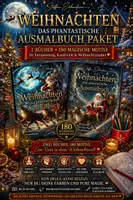 Vorschau - Mal- und Bastelvorlagen - 🎄✨ Das große Weihnachten-Ausmalbuch-Paket – Doppelte Magie für deine schönste Weihnachtszeit! ✨🎄 - Deckblatt