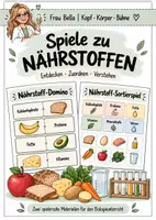 Vorschau - Spiele - Nährstoff-Domino & Nährstoff-Sortierspiel – Ernährung spielerisch festigen | 2 Lernspiele - Deckblatt
