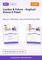 Vorschau - Arbeitsblätter - London & Future – Englisch Klasse 6 Paket - Deckblatt