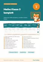 Vorschau - Arbeitsblätter - Mathe Klasse 3 komplett – großes Paket: Zahlenraum 1000, schriftlich rechnen, Einmaleins, Größen mit Lösungen - Deckblatt