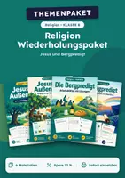 Vorschau - Arbeitsblätter - Jesus und Bergpredigt, Wiederholungspaket Religion, Klasse 8 - Deckblatt