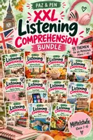 Vorschau - Arbeitsblätter - XXL Listening Comprehension Bundle | Themen für die Mittelstufe - Deckblatt