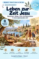 Vorschau - Unterrichtsreihen - RELIGIO 5 – Leben zur Zeit Jesu | 8 Arbeitsblätter zu Alltag, Judentum & Jesusgeschichten - Deckblatt