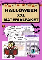 Vorschau - Arbeitsblätter - Halloween - XXL Materialpaket - Deckblatt