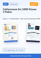 Vorschau - Arbeitsblätter - Zahlenraum bis 1000 Klasse 3 Paket - Deckblatt