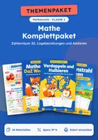 Vorschau - Stationenlernen - Zahlenraum 20, Komplettpaket Mathe, Klasse 1 - Deckblatt