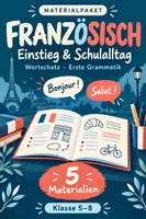 Vorschau - Arbeitsblätter - Französisch Klasse 5–8: Einstieg, Schulalltag & erste Grammatik – 5 Materialien - Deckblatt