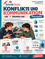 Vorschau - Arbeitsblätter - Konflikte und Kommunikation – LEK & Übungs-LEK | Werte & Normen Klasse 10 - Deckblatt