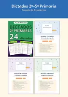 Vista previa - Hojas de trabajo - Dictados 2º–5º Primaria: paquete - Portada