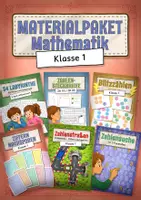 Vorschau - Mal- und Bastelvorlagen - Materialpaket Anfangsunterricht Mathematik - Deckblatt