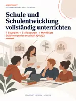 Vorschau - Stundenentwürfe - Schule und Schulentwicklung | Gesamtpaket mit 7 Stunden, 5 Klausuren und Merkblatt | Pädagogik - Deckblatt