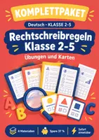 Vorschau - Arbeitsblätter - Rechtschreibregeln Klasse 2-5 Paket - Deckblatt