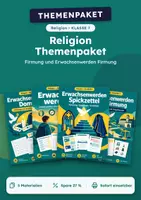 Vorschau - Arbeitsblätter - Firmung Erwachsenwerden, Themenpaket Religion, Klasse 7 - Deckblatt