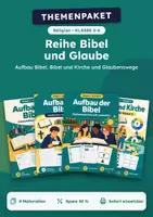 Vorschau - Arbeitsblätter - Themenreihe Bibel und Glaube Religion, Klasse 5-6 - Deckblatt