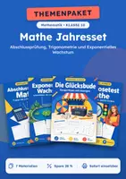 Vorschau - Arbeitsblätter - Abschlussprüfung, Jahresset Mathe Teil 2, Klasse 10 - Deckblatt