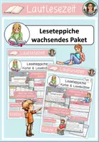 Vorschau - Arbeitsblätter - Leseteppiche Flex und Flora 1 wachsendes Materialpaket - Deckblatt