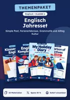 Vorschau - Arbeitsblätter - Simple Past, Jahresset Englisch, Klasse 6 - Deckblatt