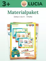 Vorschau - Unterrichtsreihen - Zahlen 1 bis 9 Materialpaket – 9 Hefte mit 270 Seiten ab 3 Jahren | Mengen, Rituale, Feinmotorik | Kita - Deckblatt