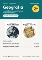 anteprima - Esercizi - Geografia per la primaria – Raccolta: i paesi d'Europa + mappe e bussola, con giochi (4ª-5ª) - Pagina di copertina