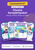 Vorschau - Arbeitsblätter - Streusalz und Atombau, Komplettpaket Chemie, Klasse 7-8 - Deckblatt