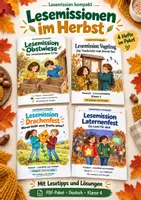 Vorschau - Stundenentwürfe - Leseverständnis Klasse 4: Lesemissionen im Herbst | 4 Hefte im Paket - Deckblatt