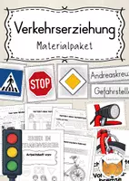 Vorschau - Arbeitsblätter - Verkehrserziehung Materialpaket - Deckblatt
