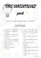 Vista previa - Juegos / Gamificación - THE INVENTIONS pack - 20 recursos (letra ligada) - Portada