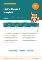 Vorschau - Spiele - Mathe Klasse 4 komplett – großes Paket: Zahlenraum Million, Runden, schriftlich rechnen, Größen mit Lösungen - Deckblatt