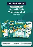 Vorschau - Arbeitsblätter - Sich begrüßen, Themenpaket Französisch, Klasse 6 - Deckblatt