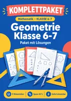 Vorschau - Arbeitsblätter - Geometrie Klasse 6-7 Paket mit Lösungen - Deckblatt