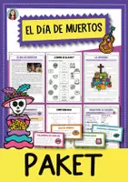 Vorschau - Unterrichtsreihen - Día de los Muertos Spanisch Paket: Tag der Toten Arbeitsblätter, Spiele & Bildkarten - Deckblatt
