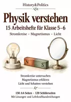 Vorschau - Arbeitsblätter - Physik: 15 Arbeitshefte Klasse 5–6 - Deckblatt