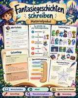 Vorschau - Unterrichtsreihen - Fantasiegeschichten schreiben - Materialpaket - Deckblatt