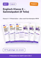 Vorschau - Arbeitsblätter - Englisch Klasse 6 – Sammelpaket (9 Teile) - Deckblatt