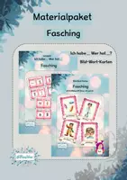 Vorschau - Spiele - Materialpaket zum Thema Fasching - Deckblatt