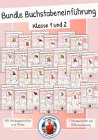 Vorschau - Arbeitsblätter - Bundle Buchstabeneinführung A–Z – Das komplette Alphabet mit Zwielauten - Deckblatt