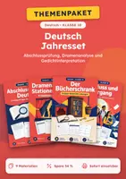Vorschau - Arbeitsblätter - Abschlussprüfung, Jahresset Deutsch, Klasse 10 - Deckblatt