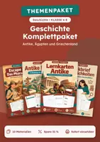 Vorschau - Arbeitsblätter - Antike und Ägypten, Komplettpaket Geschichte, Klasse 6-8 - Deckblatt