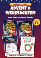 Vorschau - Arbeitsblätter - Advent & Weihnachten Klasse 1-2 Paket | Rechnen, Malen, Lesen, Basteln - Deckblatt