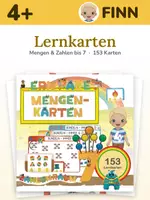 Vorschau - Unterrichtsreihen - Lernkarten Mengen & Zahlen bis 7 – 153 Karten ab 4 Jahren | Klammer- und Bündelkarten | Kita, Vorschule - Deckblatt