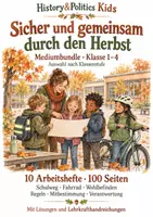 Vorschau - Arbeitsblätter - Sicher und gemeinsam durch den Herbst Bundle Klasse 1–4 - Deckblatt