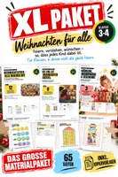 Vorschau - Stundenentwürfe - Weihnachten Grundschule Materialpaket – Weihnachtsfeier, Familien feiern verschieden, Wünsche & Wichteln ohne Kostendruck - Deckblatt