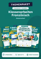 Vorschau - Test - Klassenarbeiten Franz., Paket mit 6 Materialien, Klasse 8 - Deckblatt