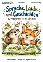 Vorschau - Spiele - Sprache, Laute und Geschichten – 20 Arbeitshefte – Vorschule - Deckblatt