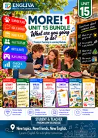 Vorschau - Stundenentwürfe - MORE! 1 Unit 15 (LP 2023) • ENGLIVA BUNDLE: What are you going to do? – Komplettpaket (7 Module) - Deckblatt