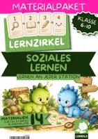 Vorschau - Stationenlernen - Soziales Lernen Stationenlernen Klasse 6 7 8 9 10 | 14 Lernzirkel mit Lösungen zu Gefühlen, Konflikten, Mobbing & mehr | Formatpaket für Gruppenarbeit in der Doppelstunde - Deckblatt