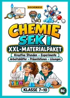Vorschau - Stundenentwürfe - Chemie Unterrichtsmaterial Sek I – XXL-Materialpaket Klasse 7–10 | Arbeitsblätter, Präsentationen & Lösungen - Deckblatt