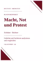 Vorschau - Arbeitsblätter - Klausurenpaket Deutsch Q1: Politische Lyrik – Sturm und Drang & Vormärz | 3 Klausuren mit Erwartungshorizont - Deckblatt