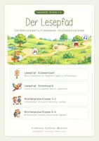 Vorschau - Arbeitsblätter - Materialpaket Leseband | Lesepfad digital und analog | Orientierung - Deckblatt