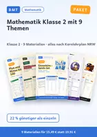 Vorschau - Arbeitsblätter - Mathematik Klasse 2 – Paket mit 9 Themen - Deckblatt
